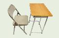   School desk and chair